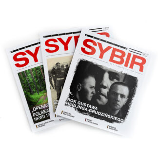 Zdjęcie: Na białym tle zestawione ze sobą trzy okładki różnych numerów magazynu "Sybir".
