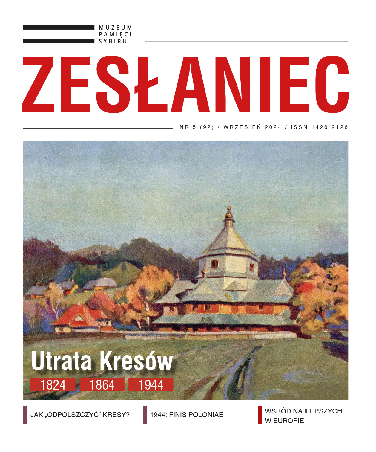 Okładka magazynu "Zesłaniec"